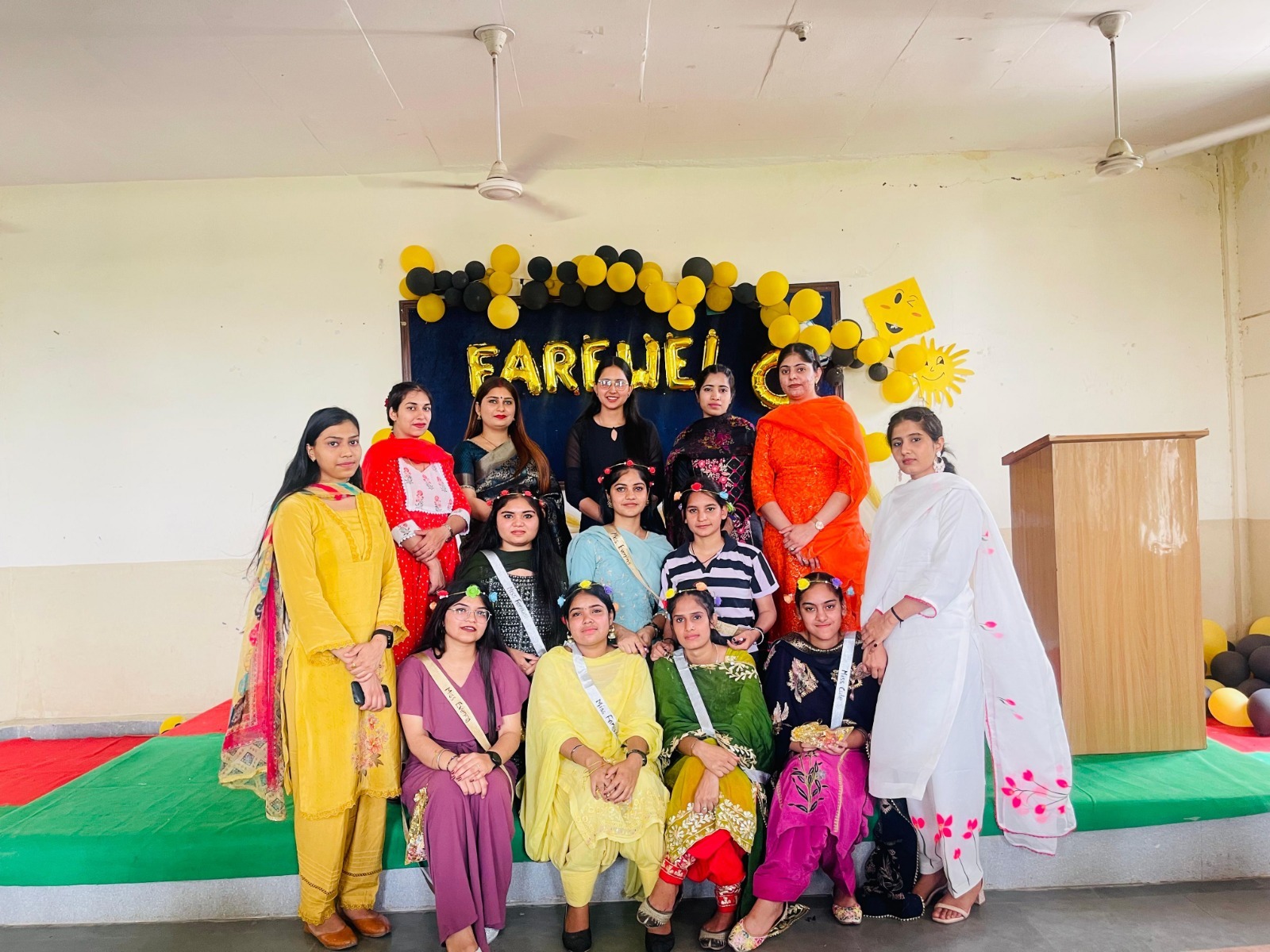 Farwell party was organized by Commerce students.